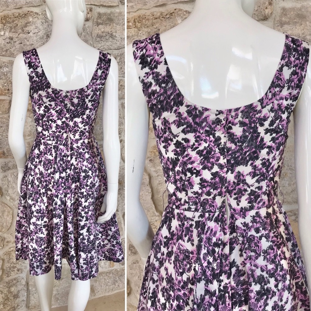 Gorgeous Vintage 1950s 50s Floral Bombshell Dress Full Skirt - Picture 4 of 16